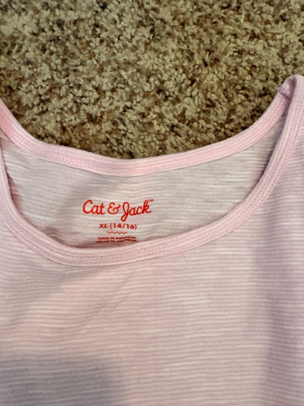 Cat & Jack Pale Pink Flutter Sleeve Tee - Picture 3 of 3